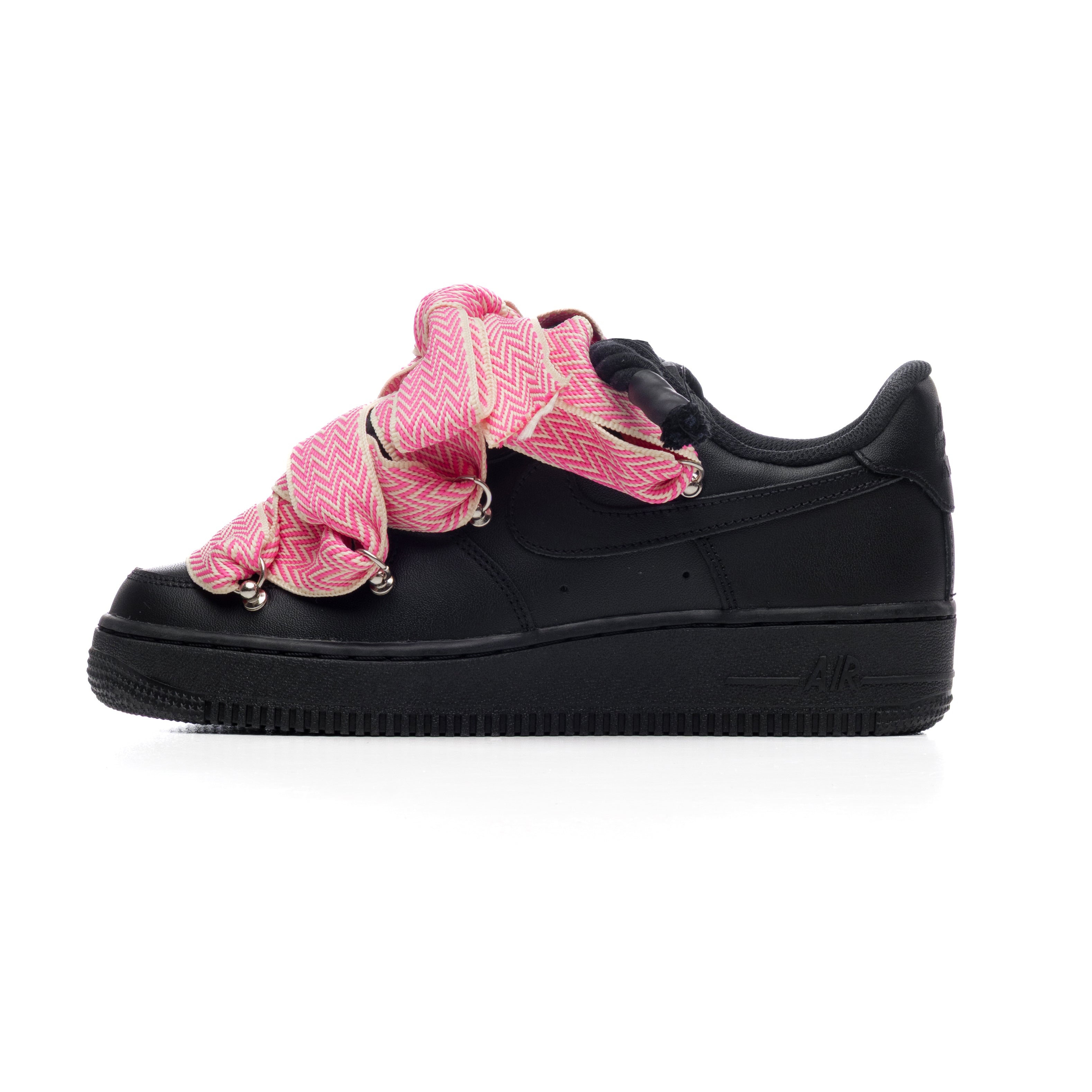 Snezed NIKE AIR FORCE 1 BLACK ROPE LACES- BUBBLEGUM
