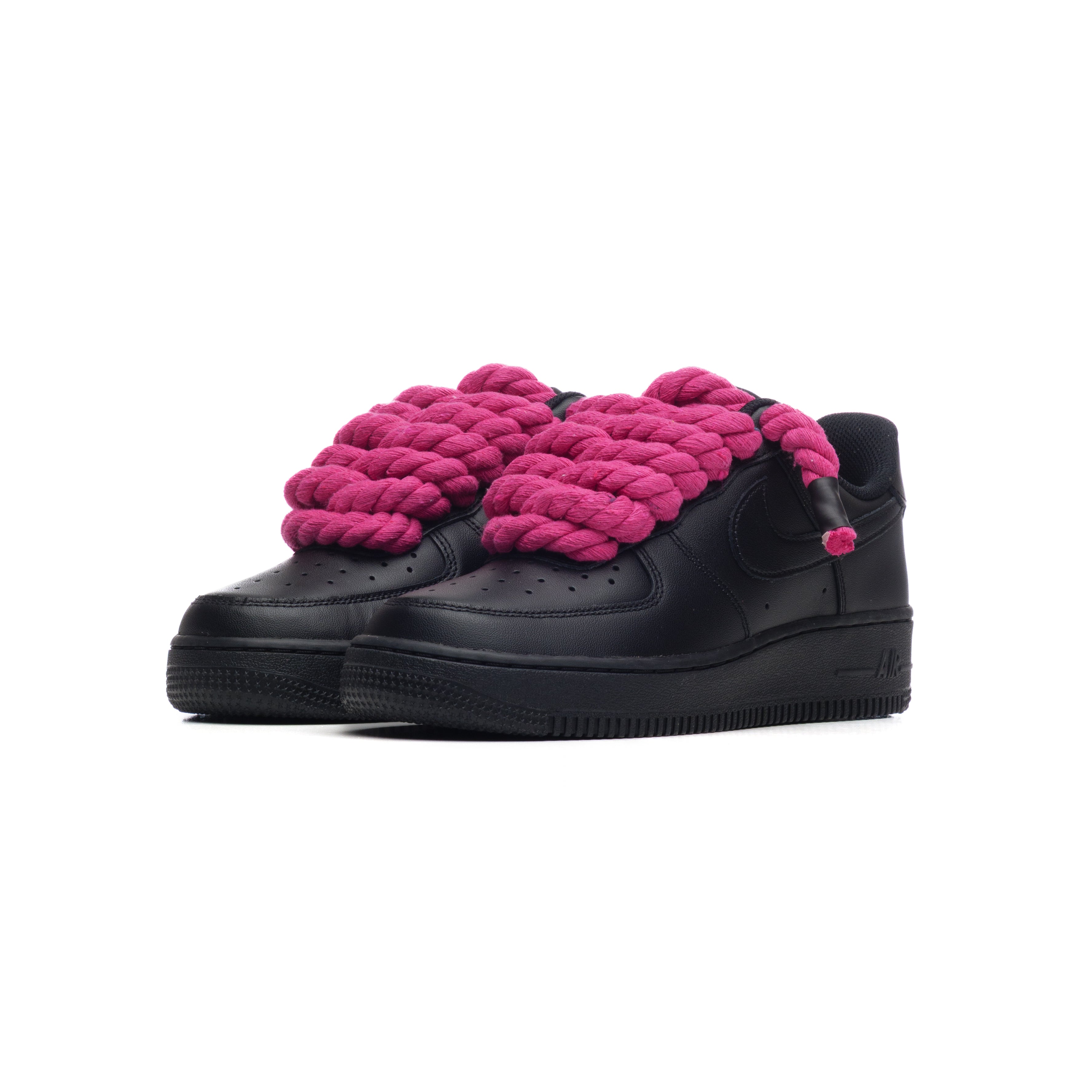 Snezed NIKE AIR FORCE 1 BLACK ROPE LACES- FUCSIA