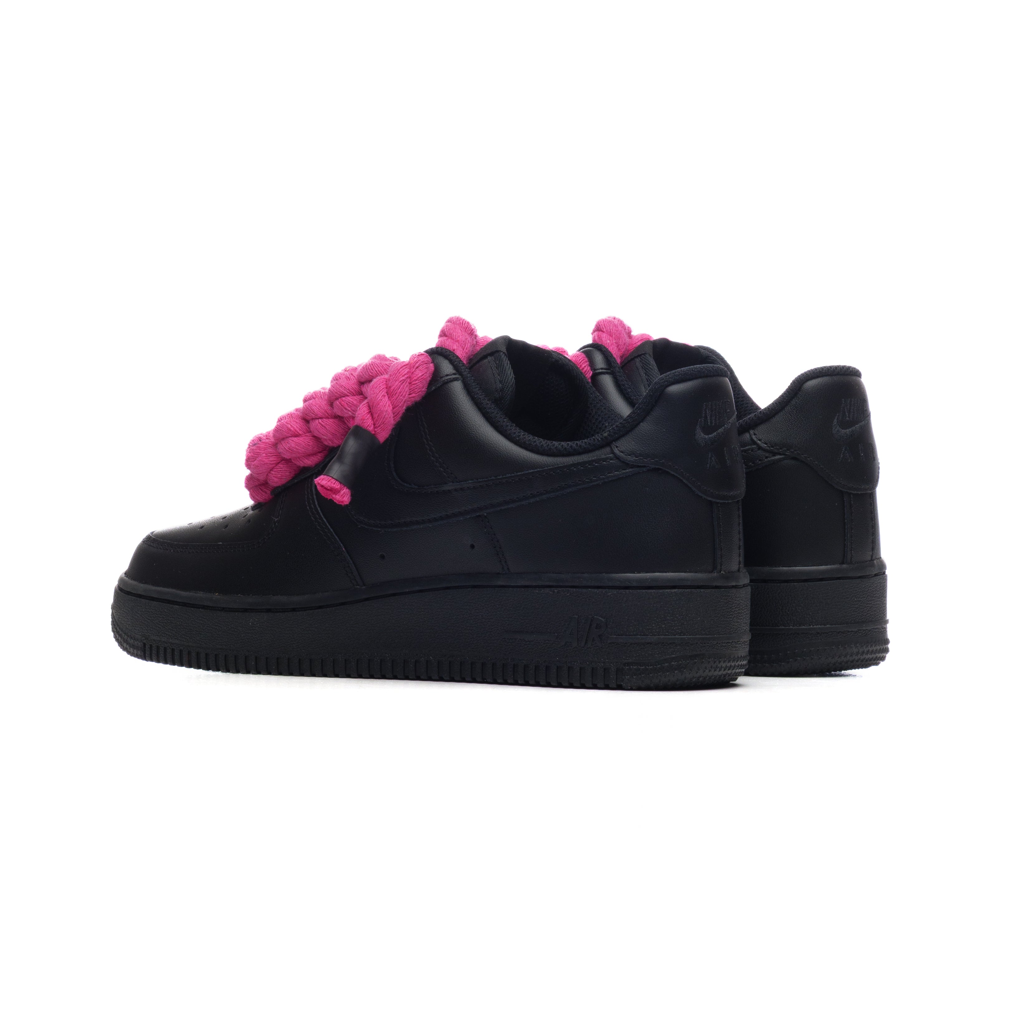 Snezed NIKE AIR FORCE 1 BLACK ROPE LACES- FUCSIA