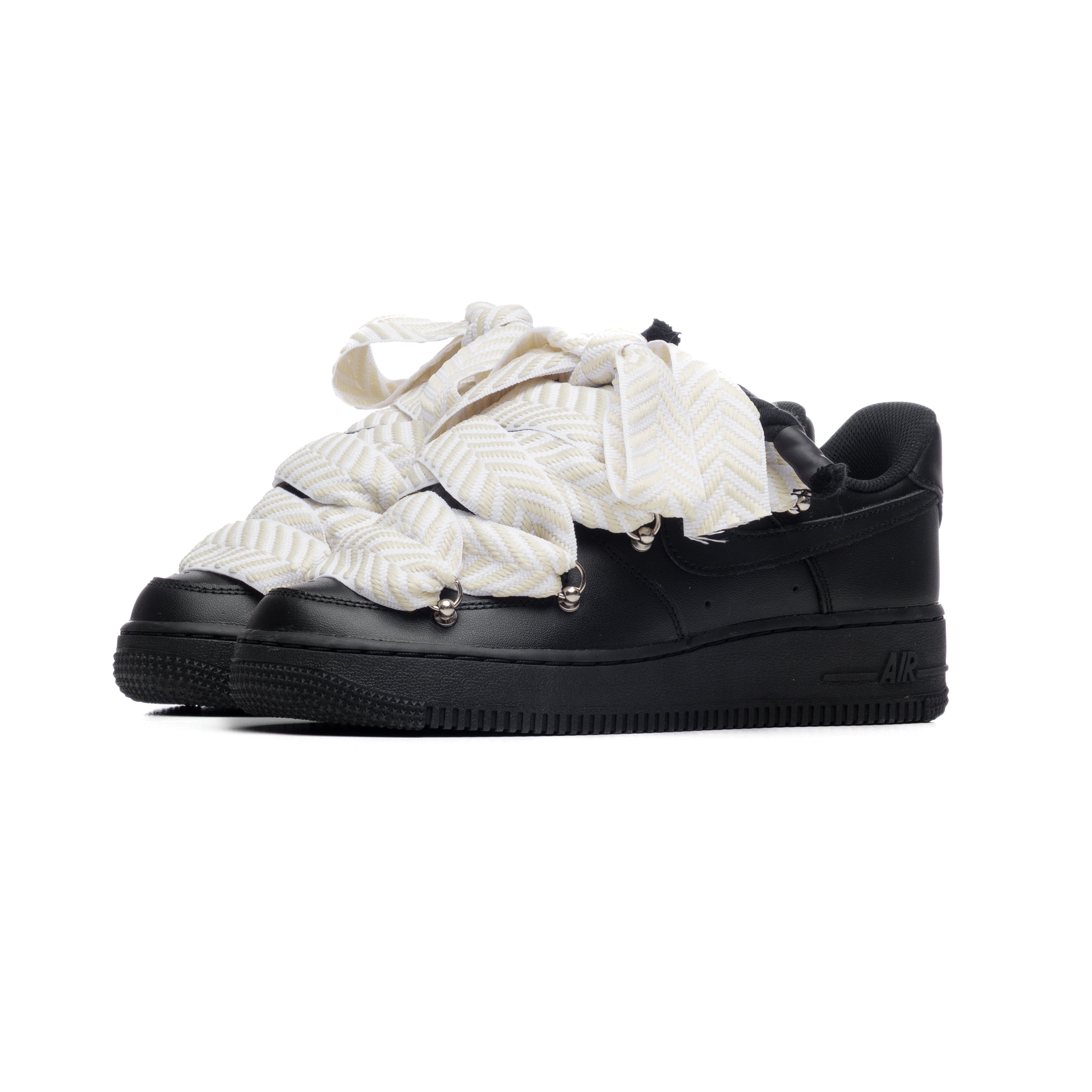 Snezed NIKE AIR FORCE 1 BLACK ROPE LACES- IVORY WEAVE