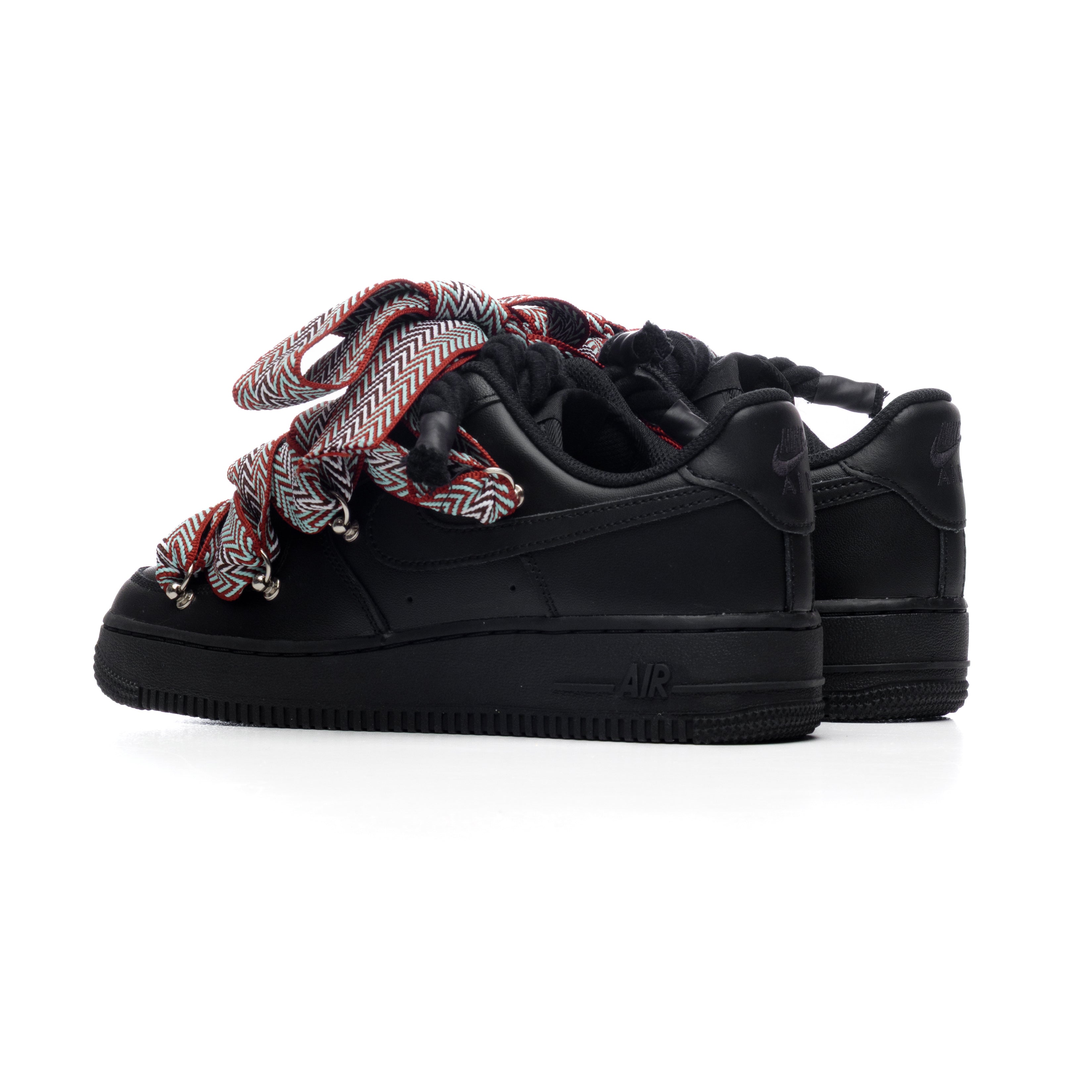 Snezed NIKE AIR FORCE 1 BLACK ROPE LACES- LANVIN INDIAN