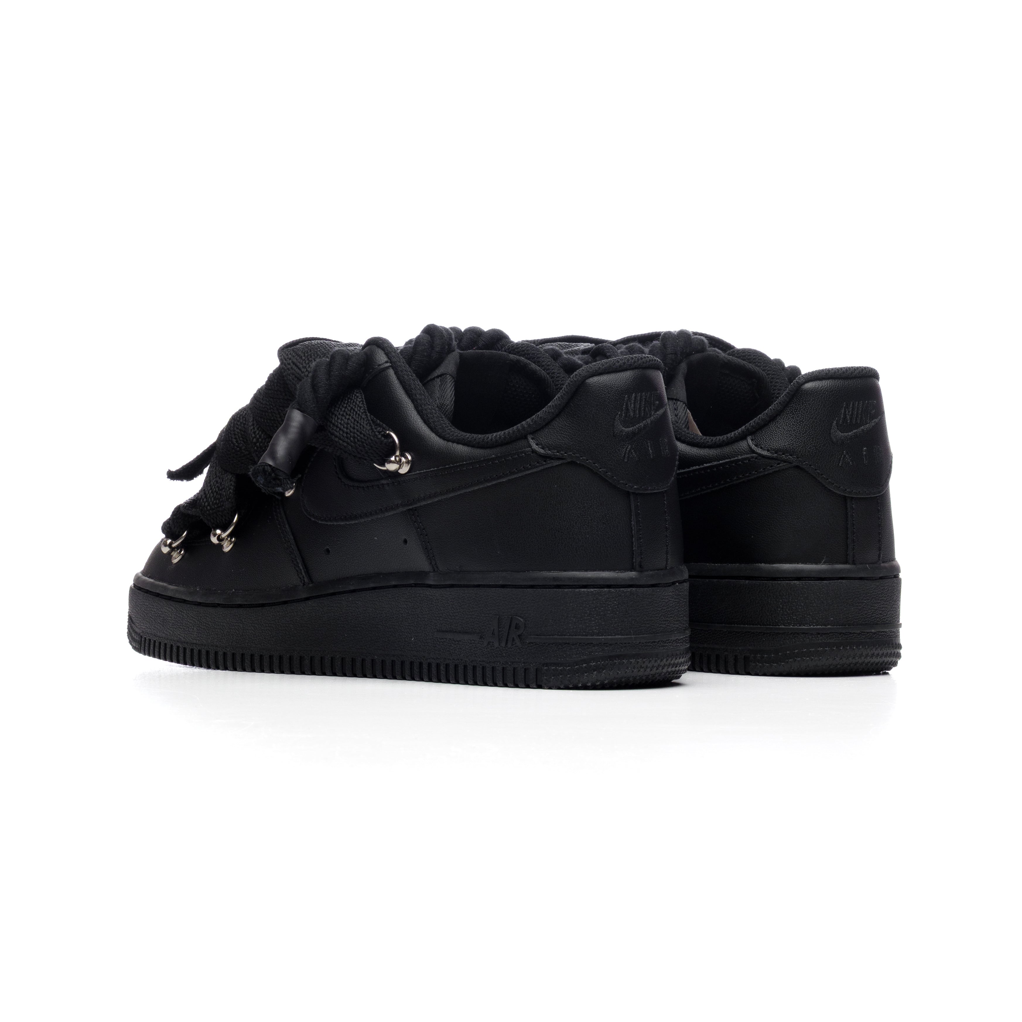 Snezed NIKE AIR FORCE 1 BLACK ROPE LACES- LANVIN TITAN BLACK