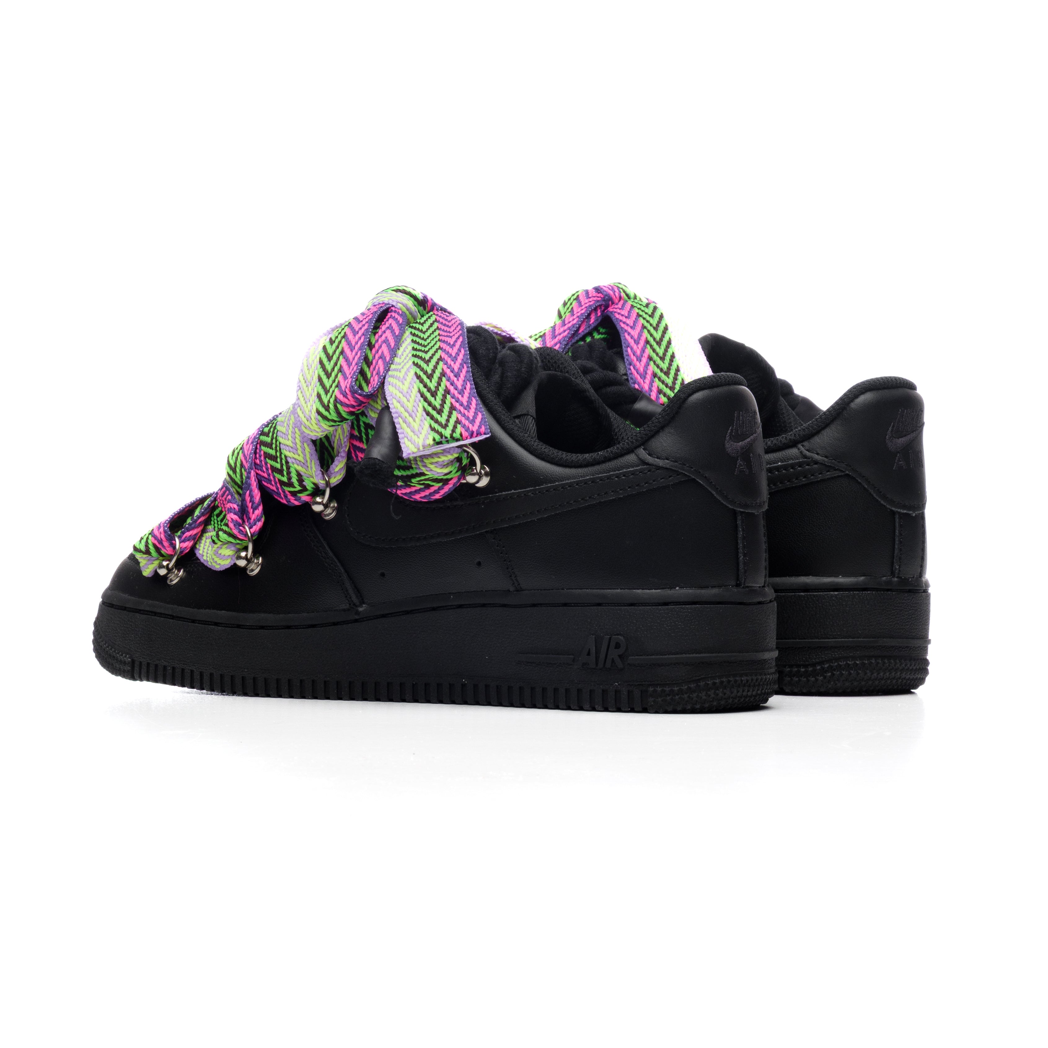 Snezed NIKE AIR FORCE 1 BLACK ROPE LACES- LANVIN VOLTAGE