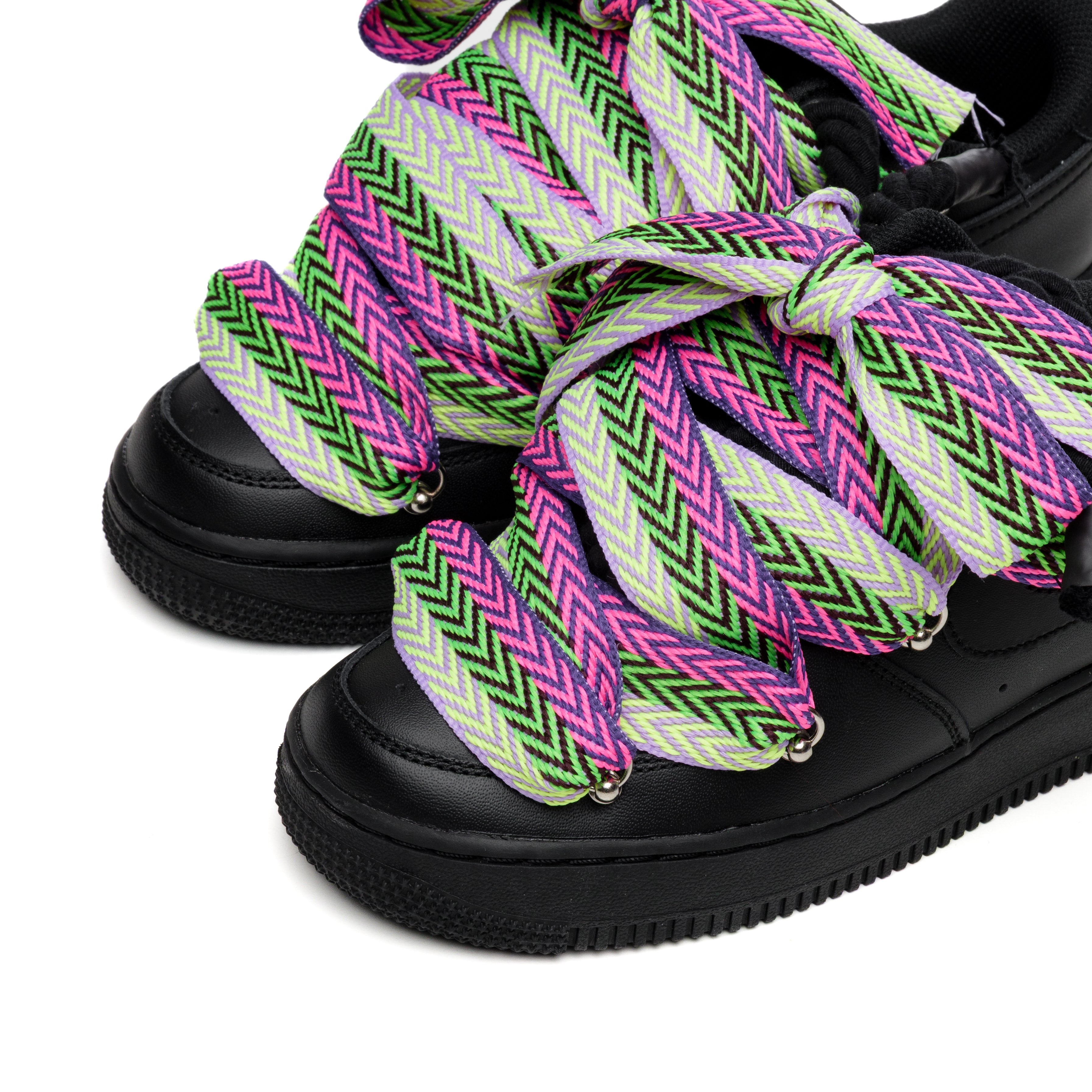 Snezed NIKE AIR FORCE 1 BLACK ROPE LACES- LANVIN VOLTAGE