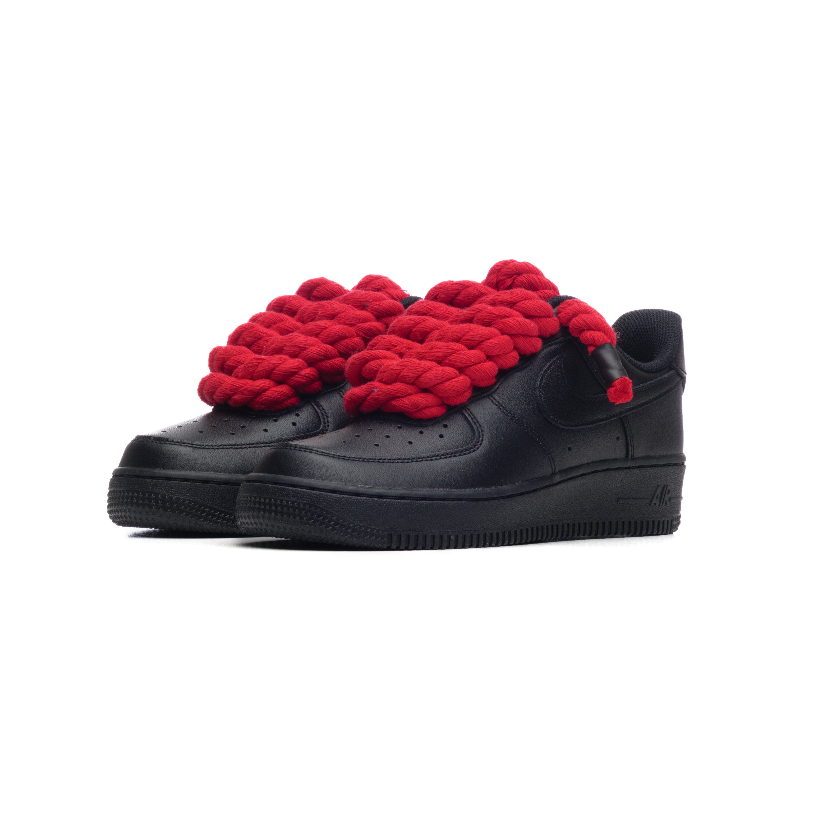 Snezed NIKE AIR FORCE 1 BLACK ROPE LACES- ROSSA