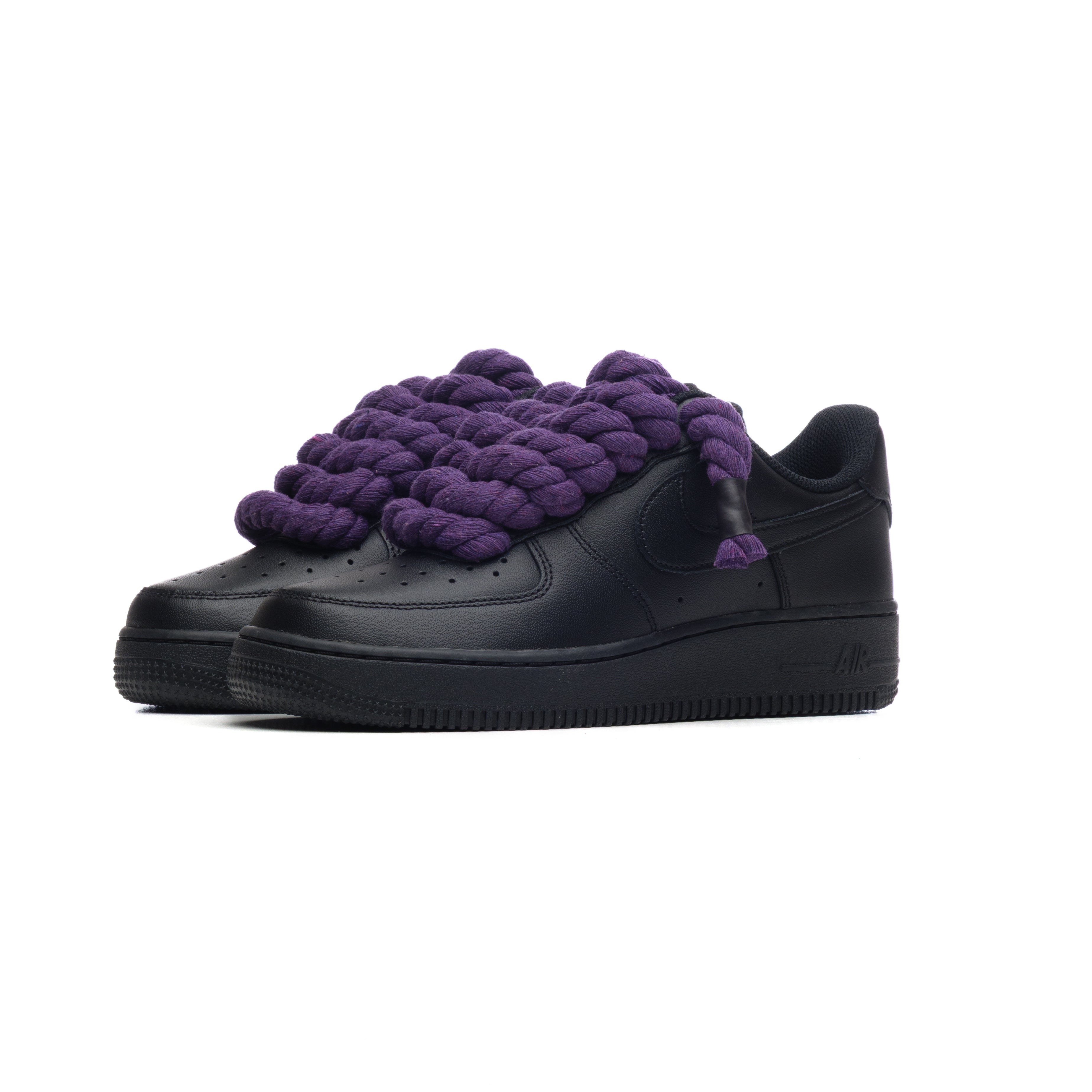 Snezed NIKE AIR FORCE 1 BLACK ROPE LACES- VIOLA