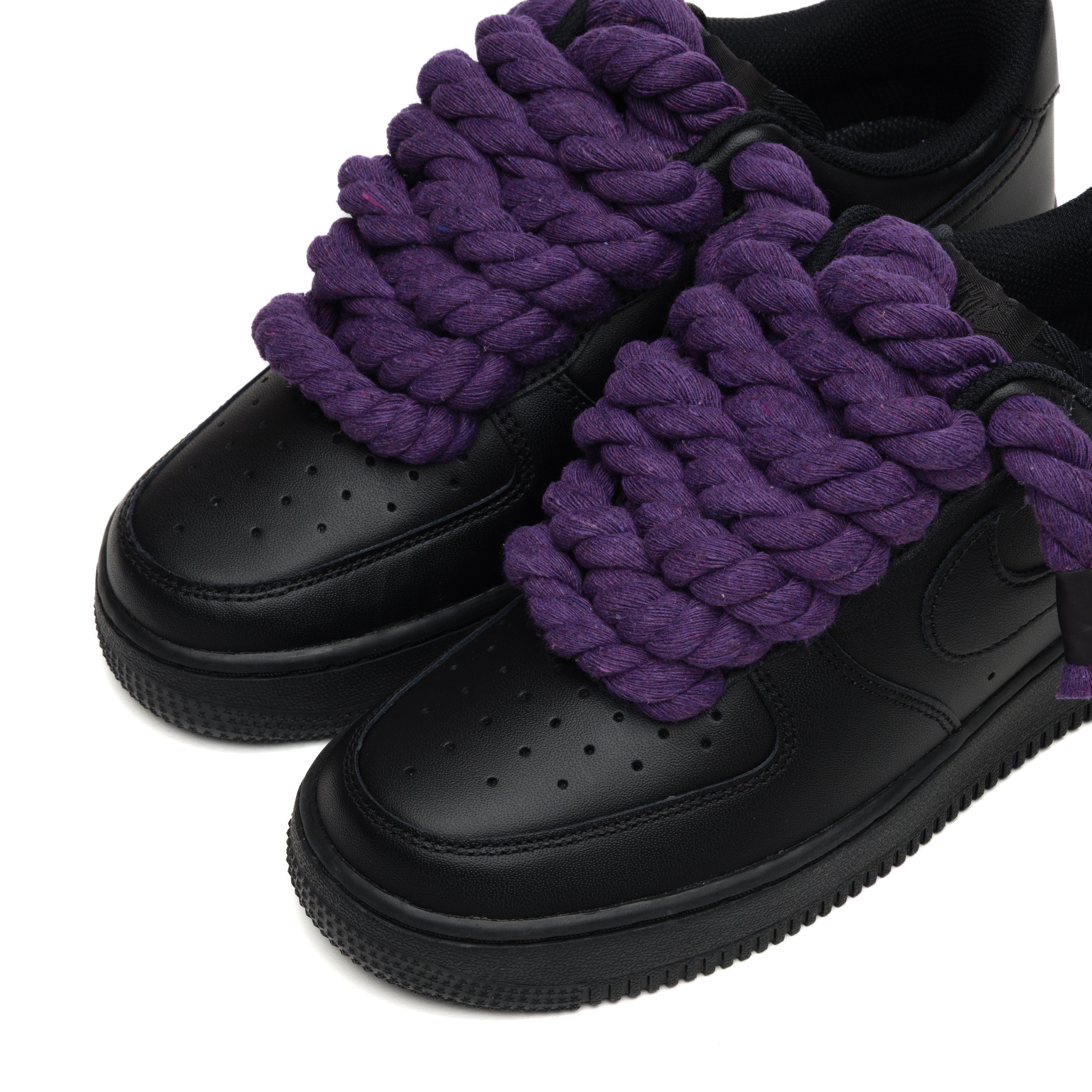 Snezed NIKE AIR FORCE 1 BLACK ROPE LACES- VIOLA