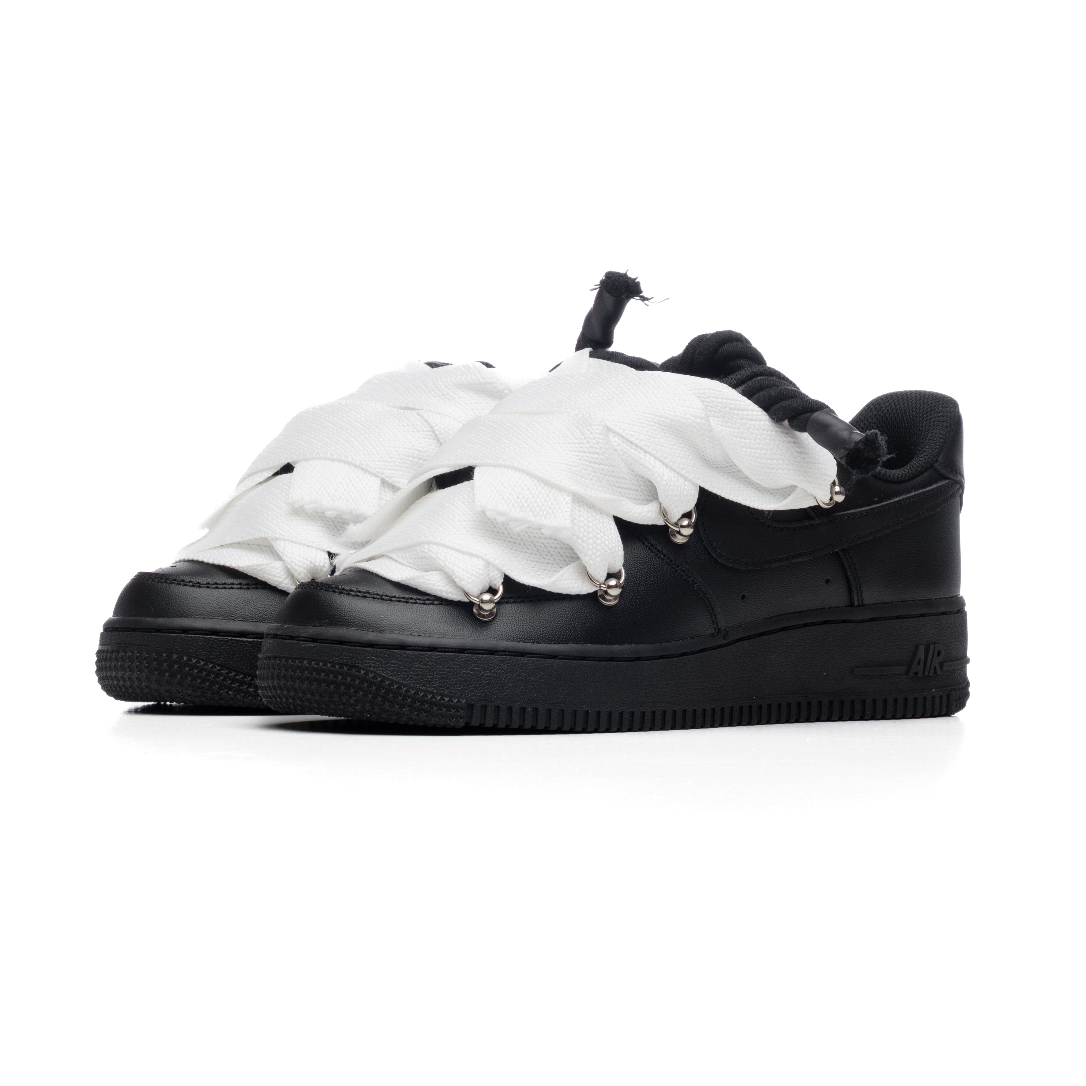 Snezed NIKE AIR FORCE 1 ROPE LACES- LANVIN BLACK TUXEDO