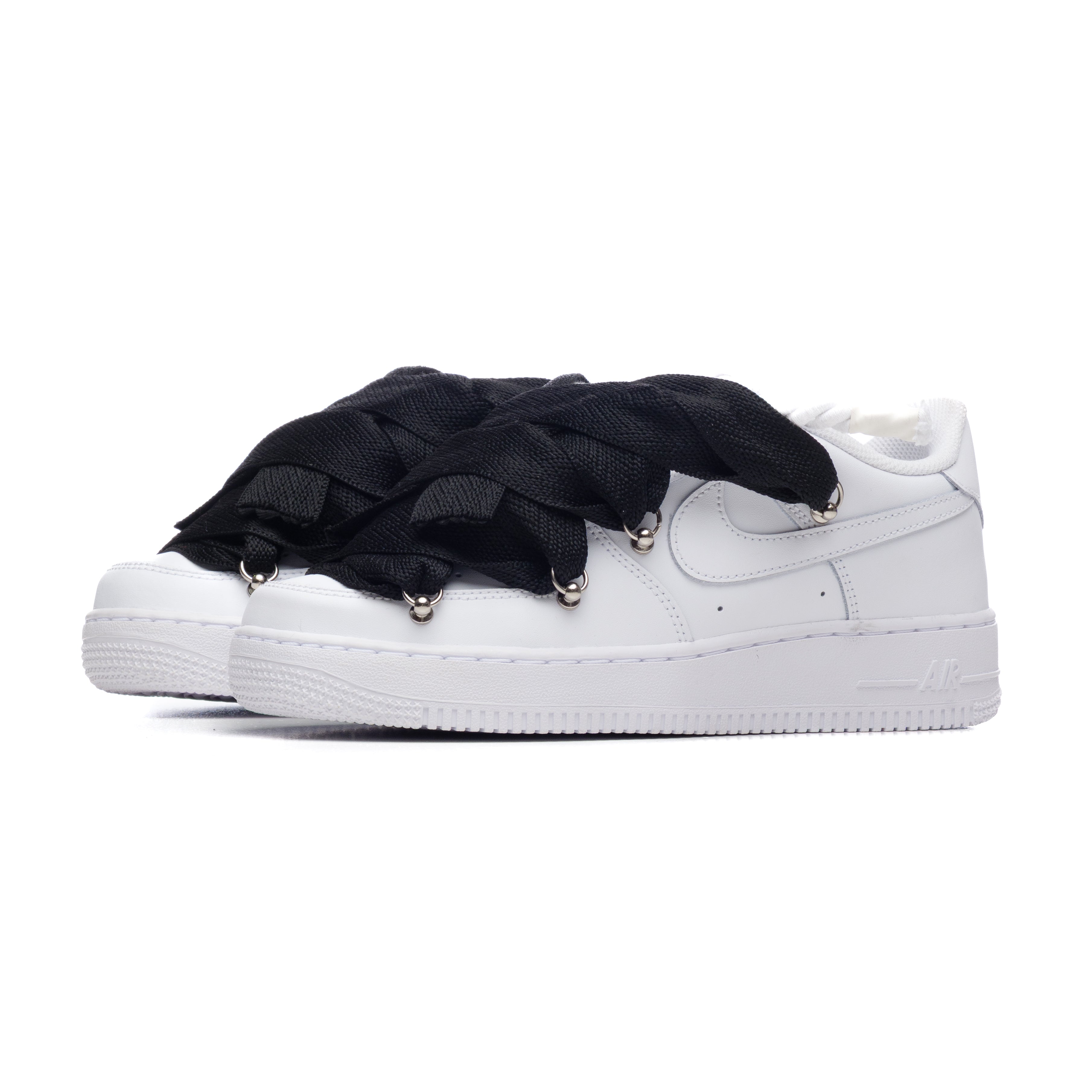 Snezed NIKE AIR FORCE 1 ROPE LACES- LANVIN WHITE TUXEDO