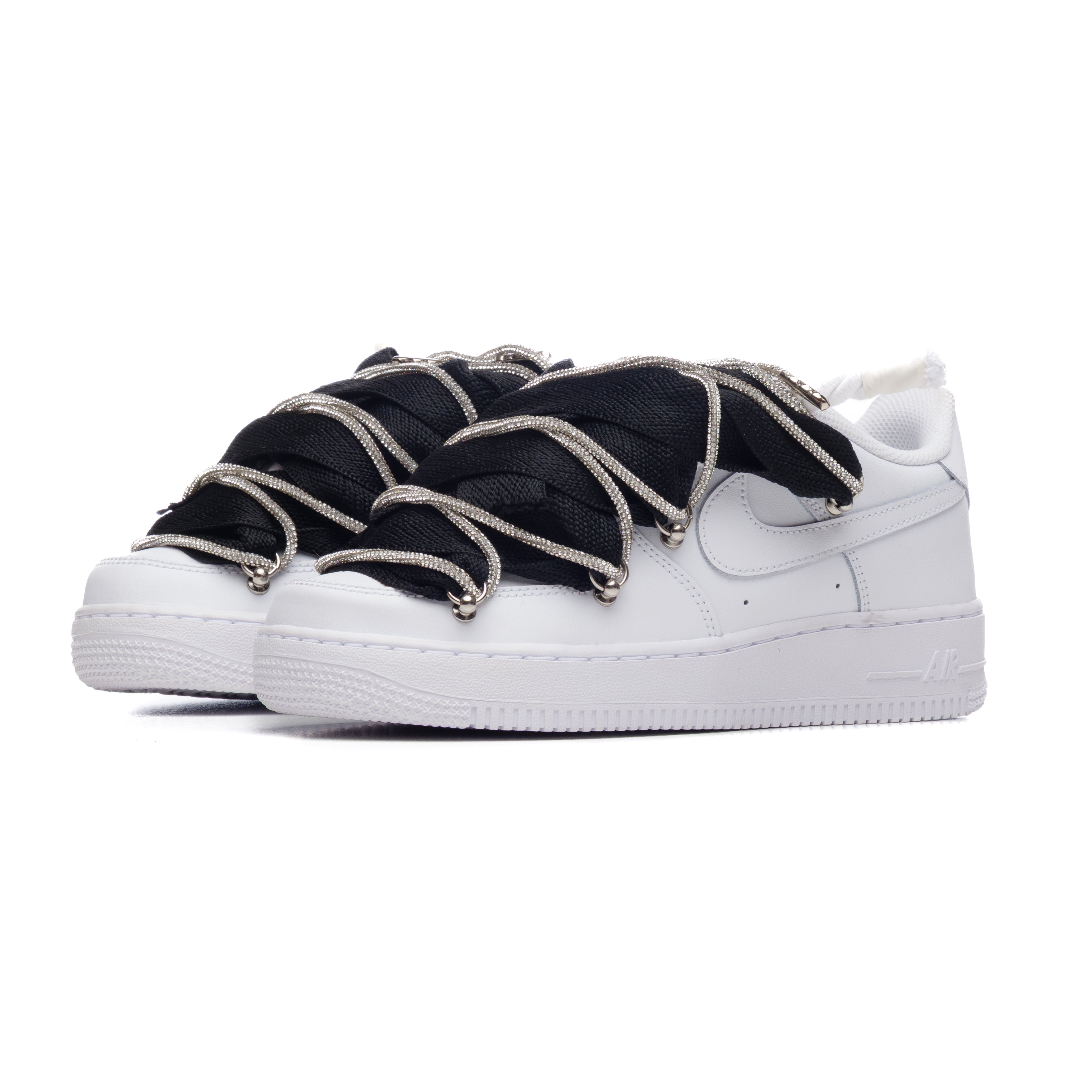 Snezed NIKE AIR FORCE 1 ROPE LACES- LUXURY BLACK & WHITE