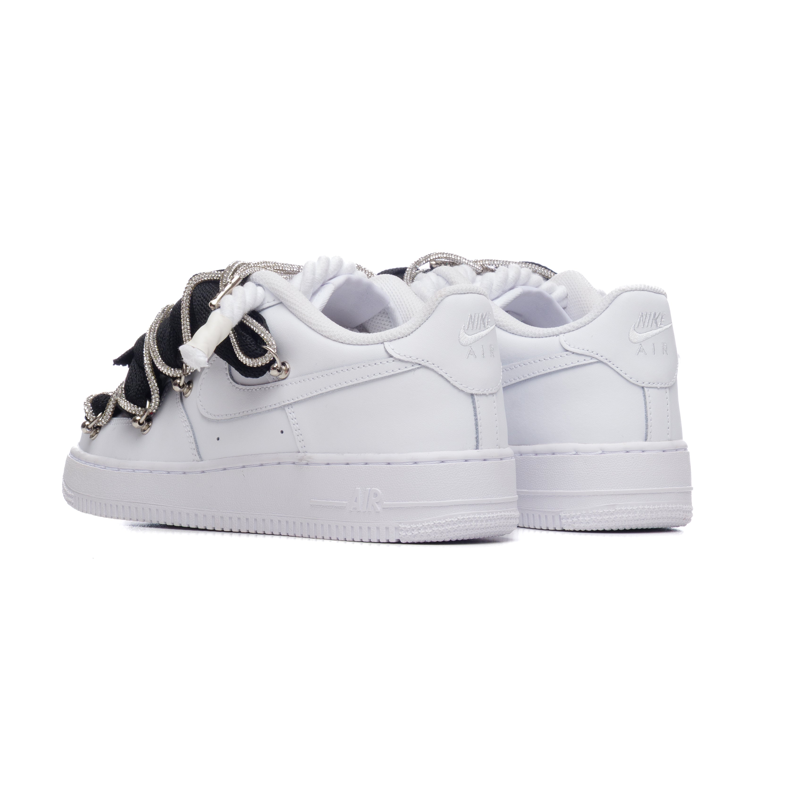Snezed NIKE AIR FORCE 1 ROPE LACES- LUXURY BLACK & WHITE