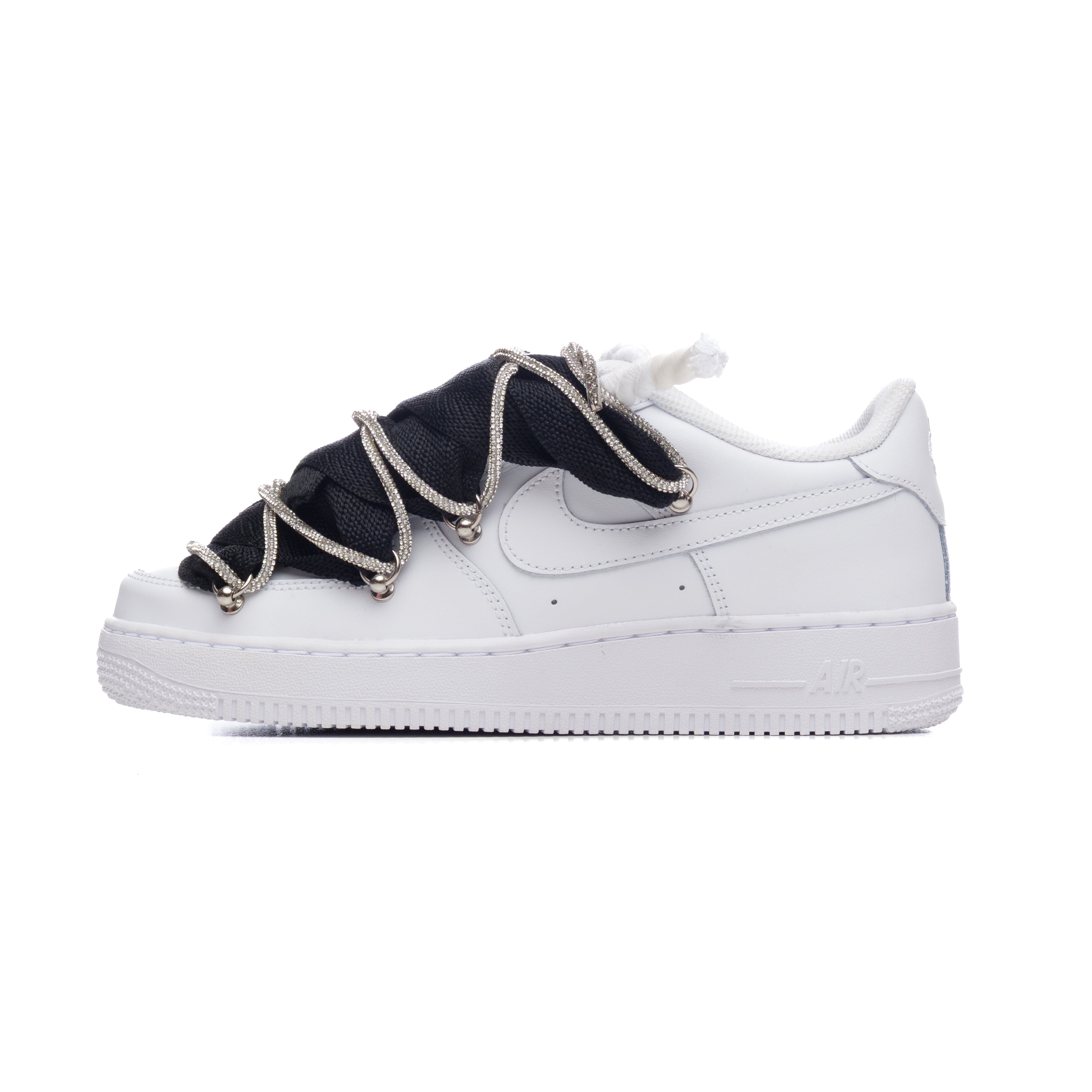 Snezed NIKE AIR FORCE 1 ROPE LACES- LUXURY BLACK & WHITE