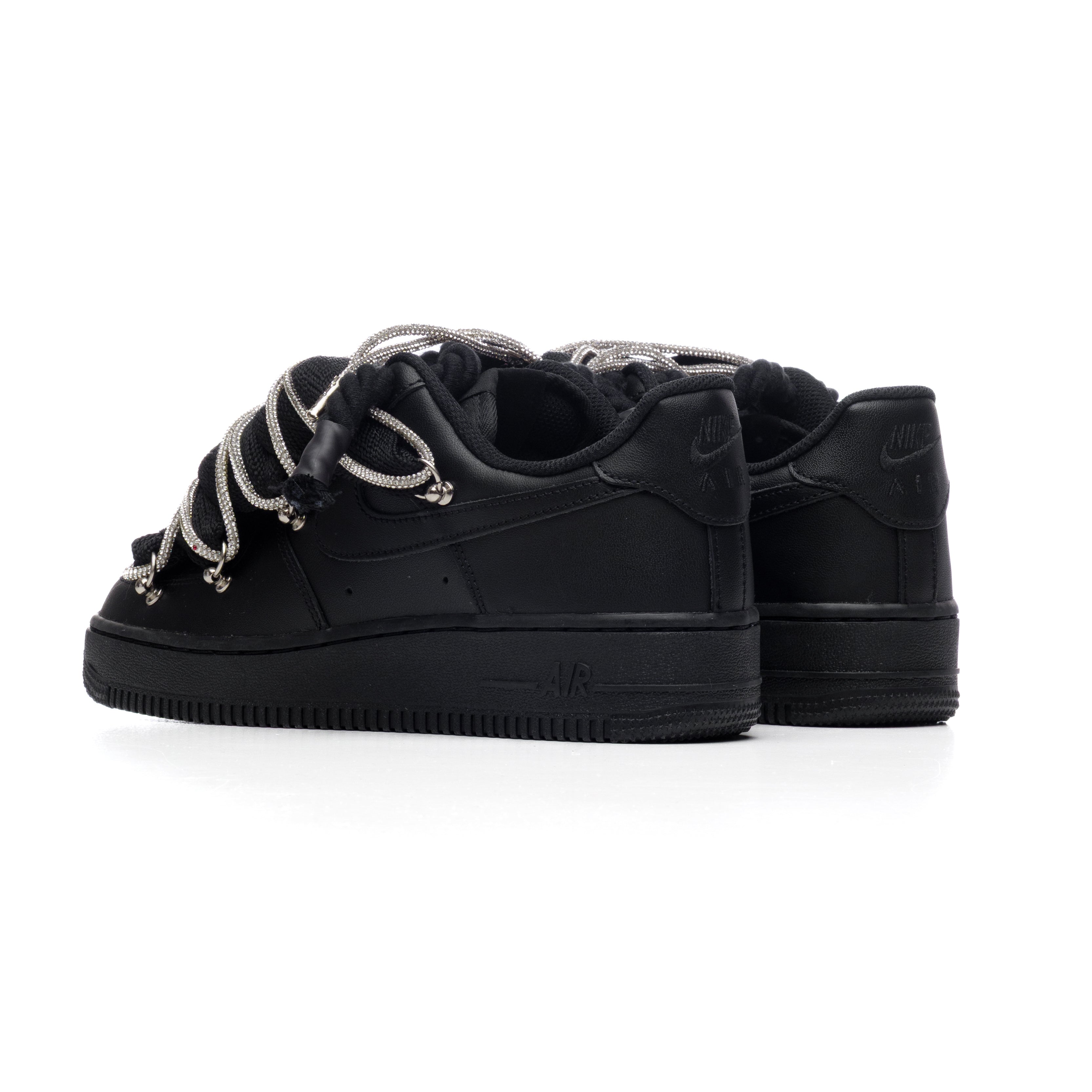 Snezed NIKE AIR FORCE 1 ROPE LACES- LUXURY TOTAL BLACK