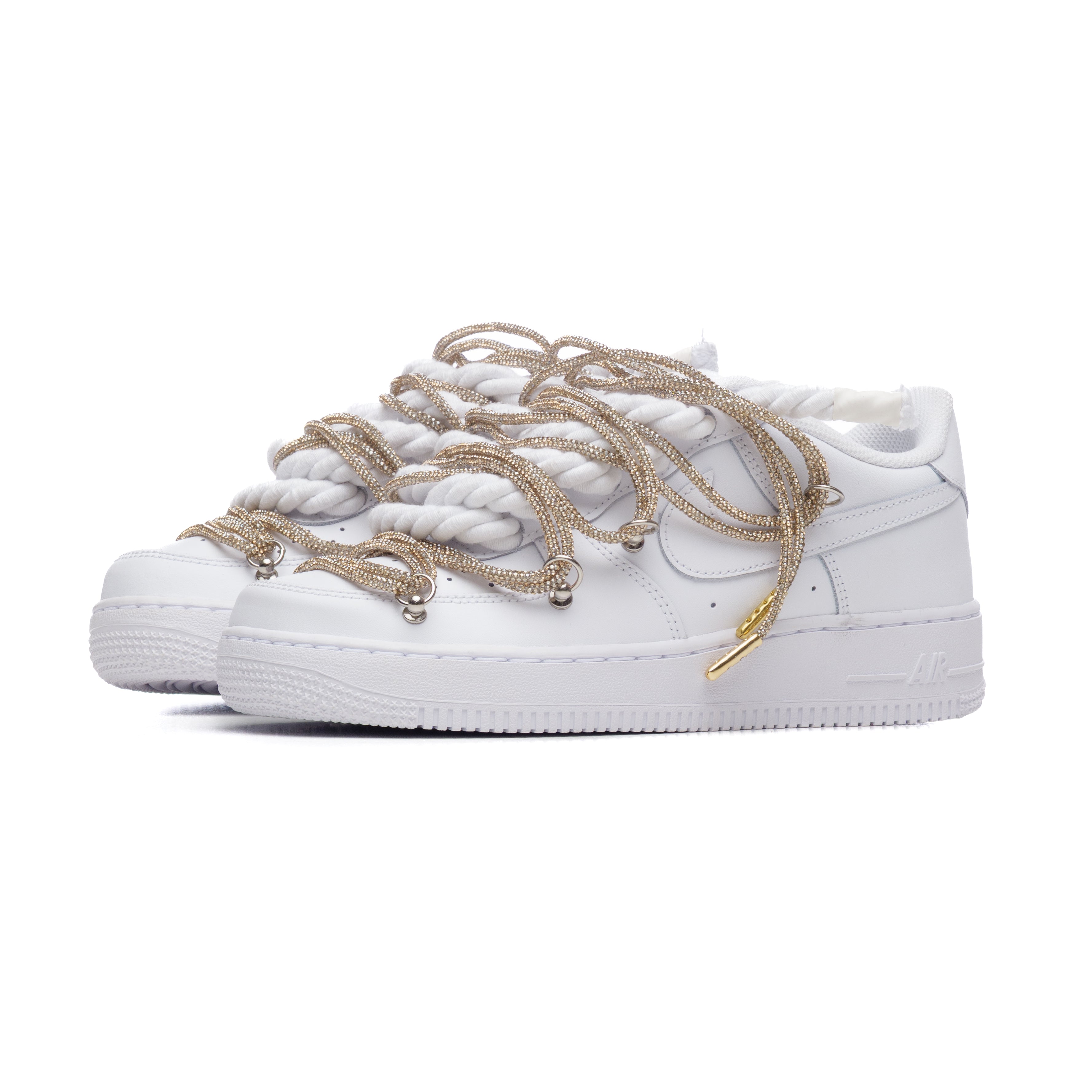 Snezed NIKE AIR FORCE 1 ROPE LACES- SWAROVSKI DUAL GOLD