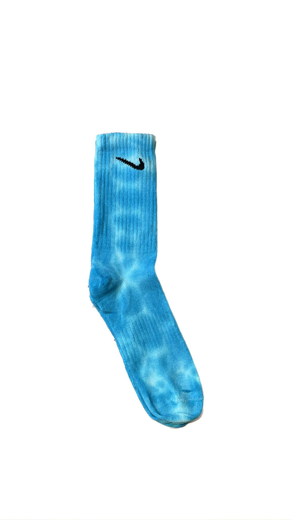 CALCETINES NIKE TIE-DYE CUSTOM UNISEX AZUL LAGUNE